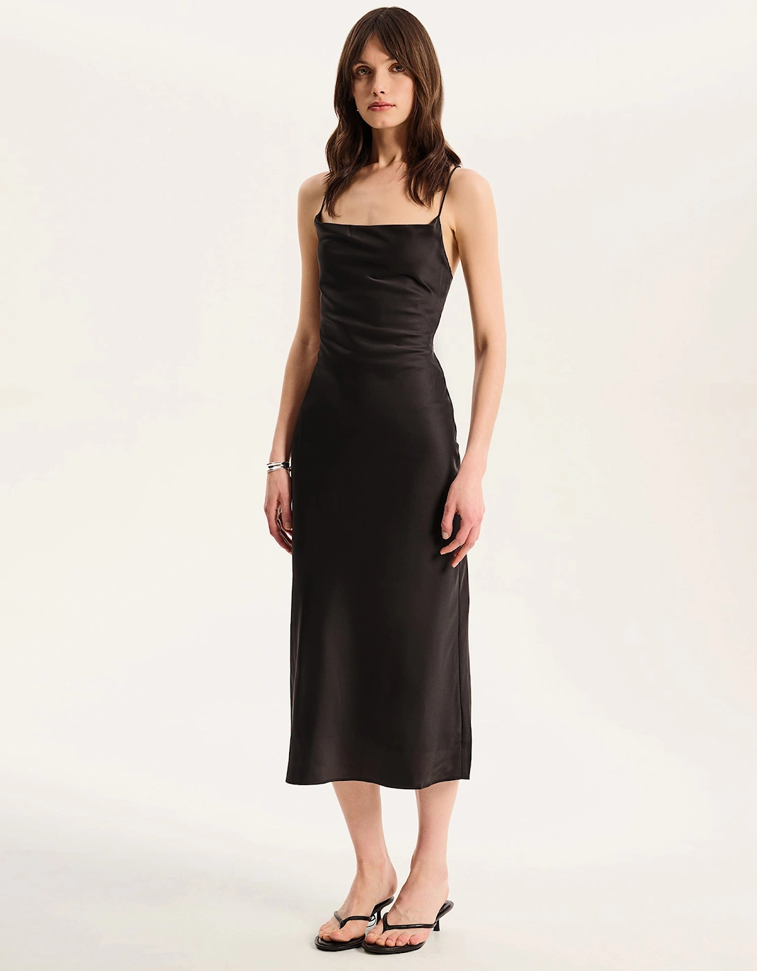 Riviera Midi Dress in Black