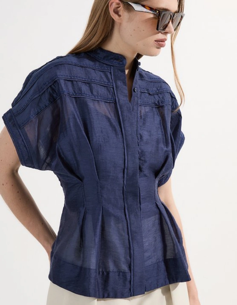 Archive Collection - Layered Detail Button Woven Shirt
