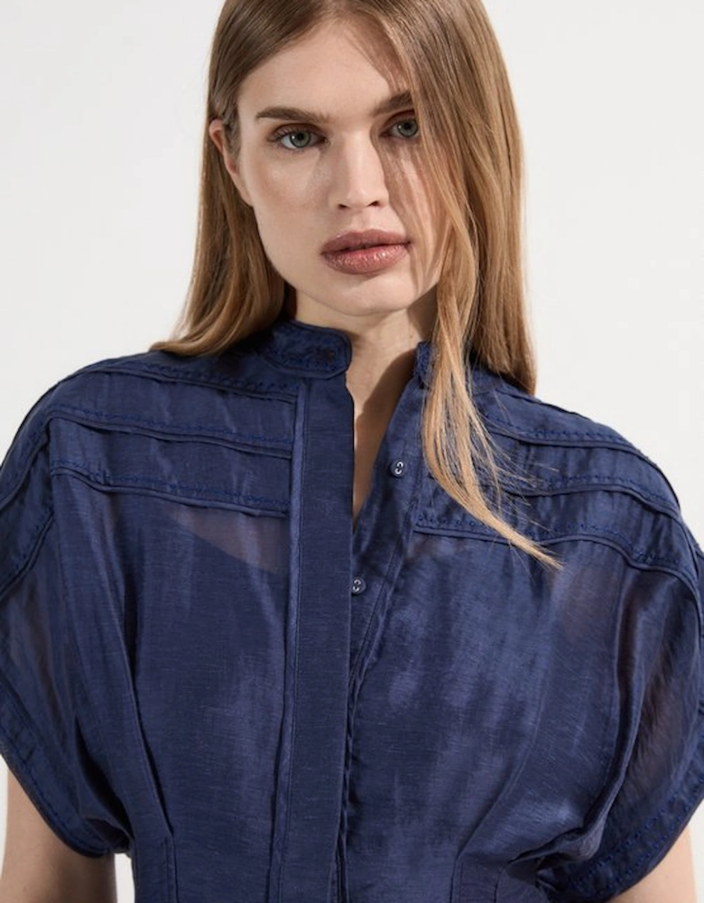 Archive Collection - Layered Detail Button Woven Shirt