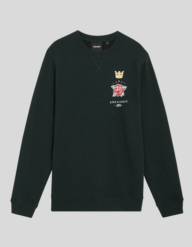 Pub Graphic Crew Neck Sweatshirt