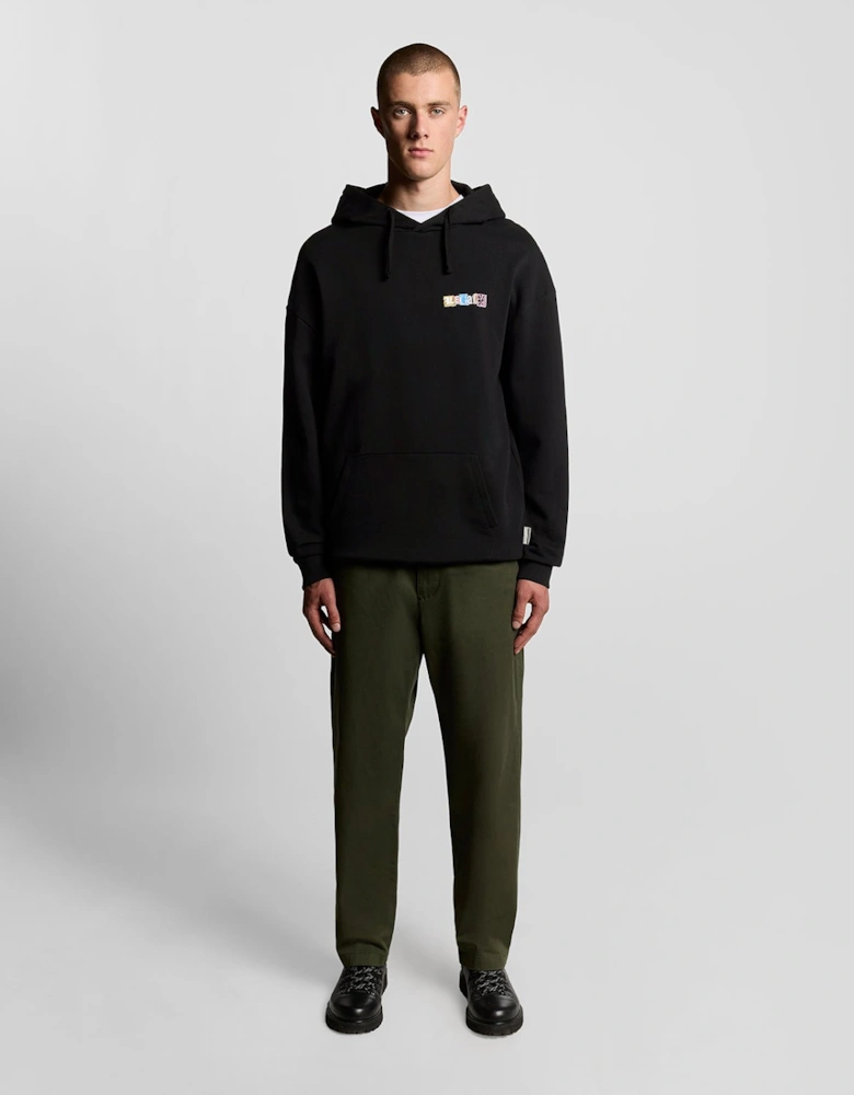 Paper Letters Graphic Hoodie