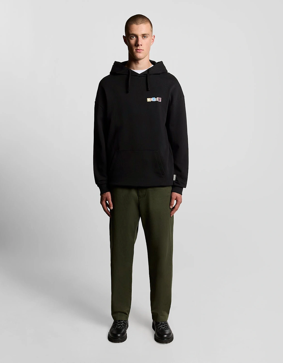 Paper Letters Graphic Hoodie