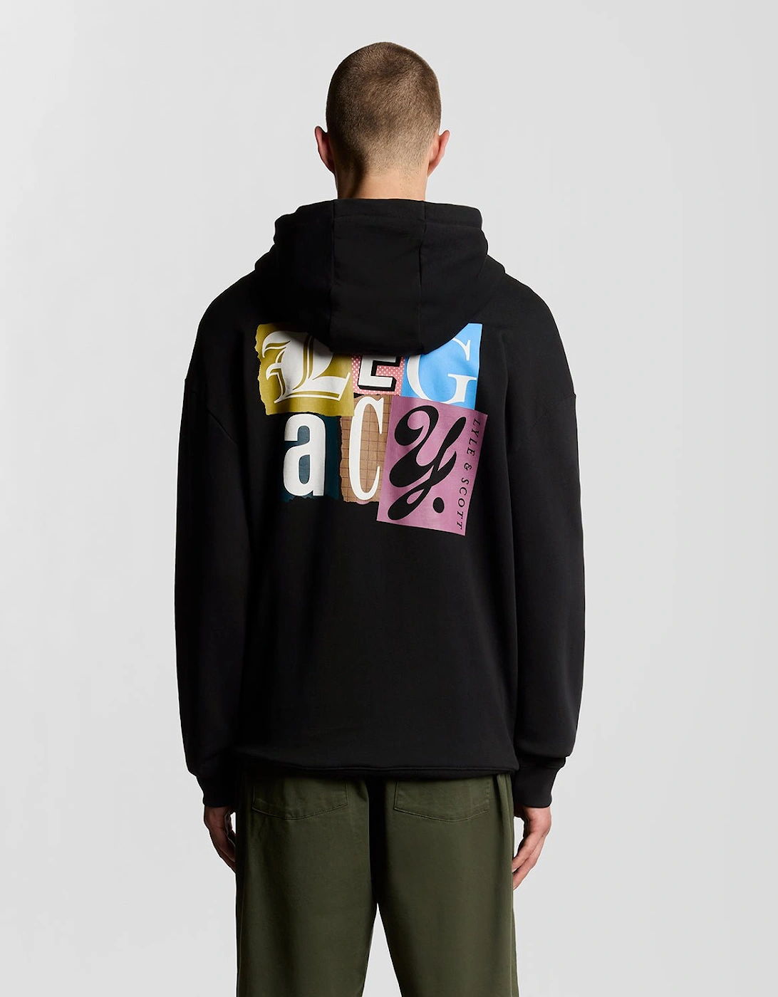 Paper Letters Graphic Hoodie
