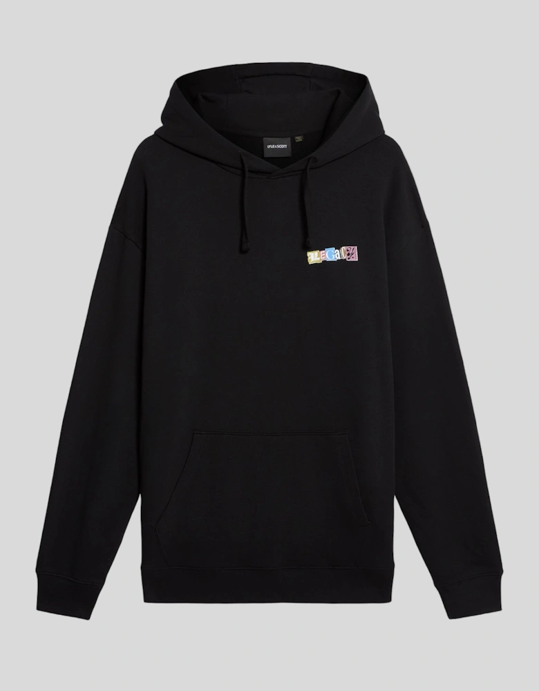 Paper Letters Graphic Hoodie
