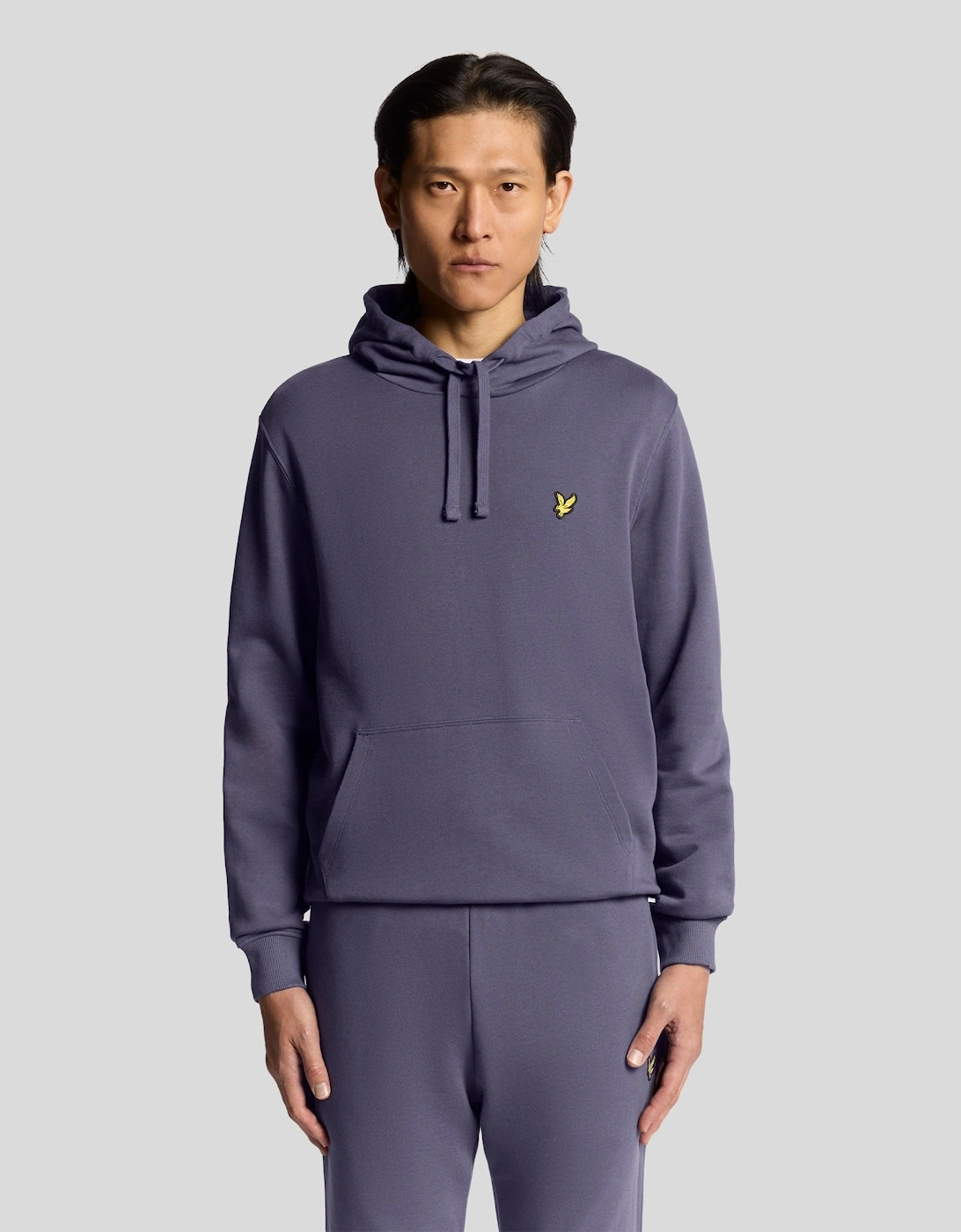 Lyle And Scott Men's Purple Loopback Cotton Hoodie - : 34 Xs