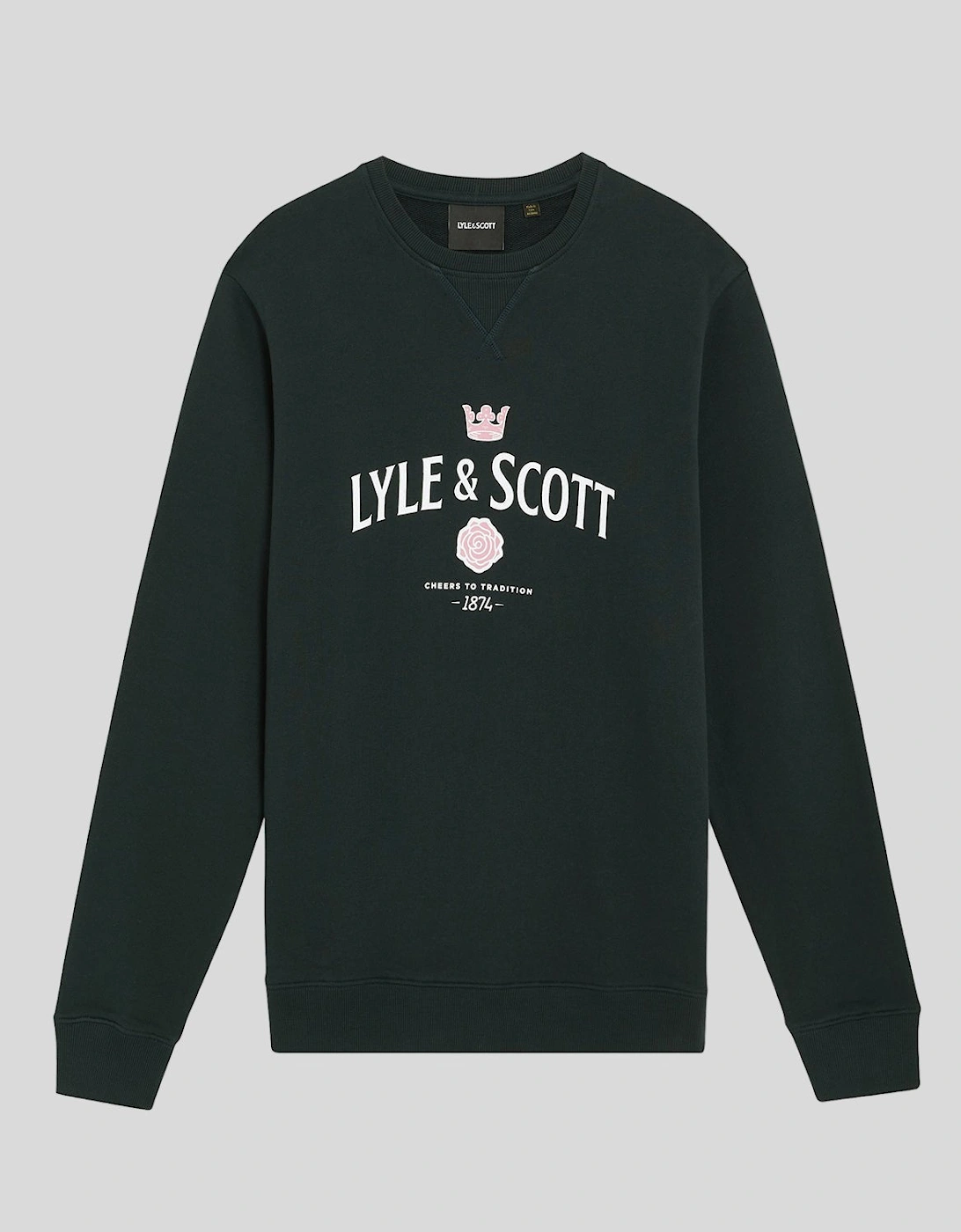 Cheers Graphic Crew Neck Sweatshirt