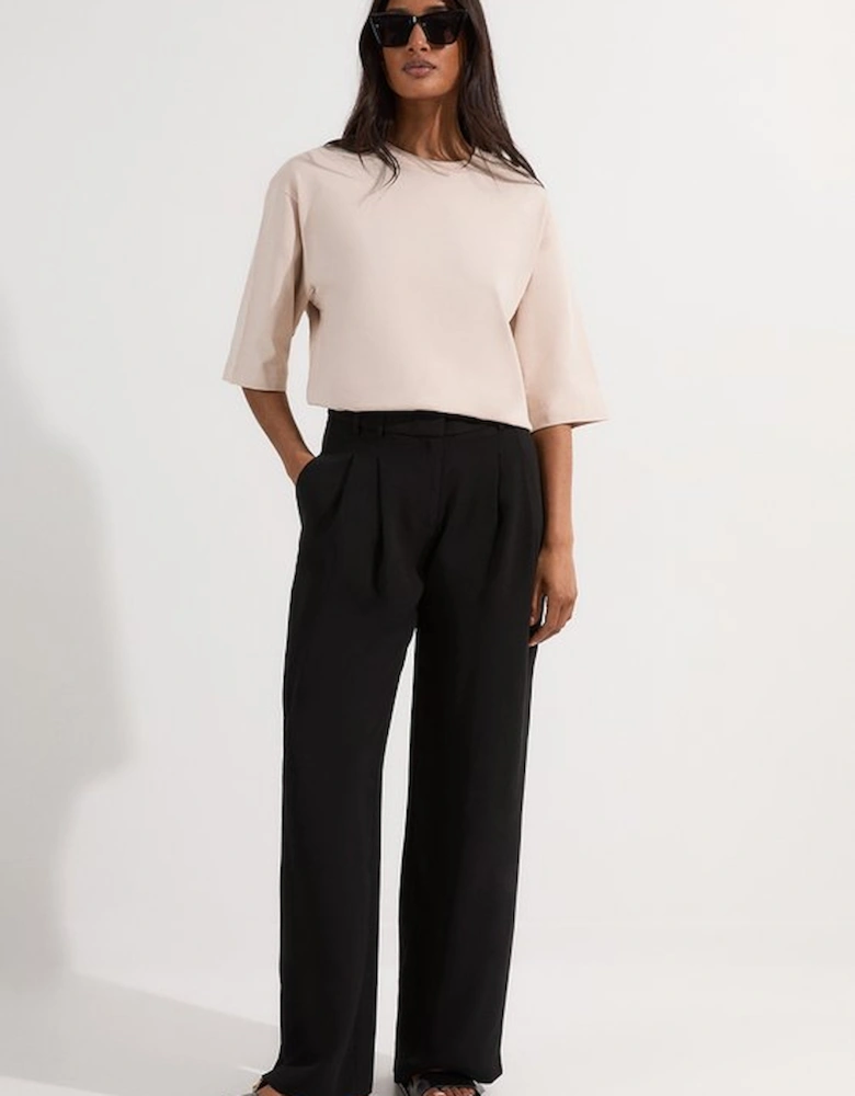 Soft Tailored Straight Leg Tailored Trousers