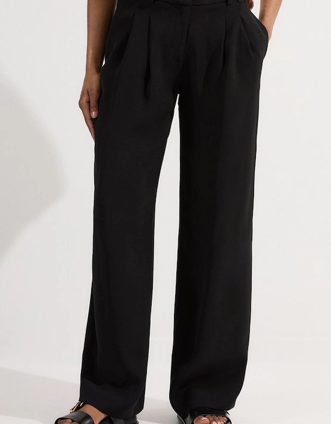 Soft Tailored Straight Leg Tailored Trousers