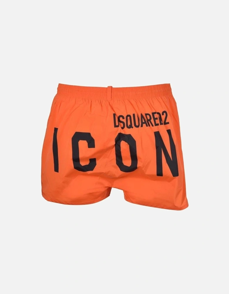 ICON Swim Shorts, Orange/black