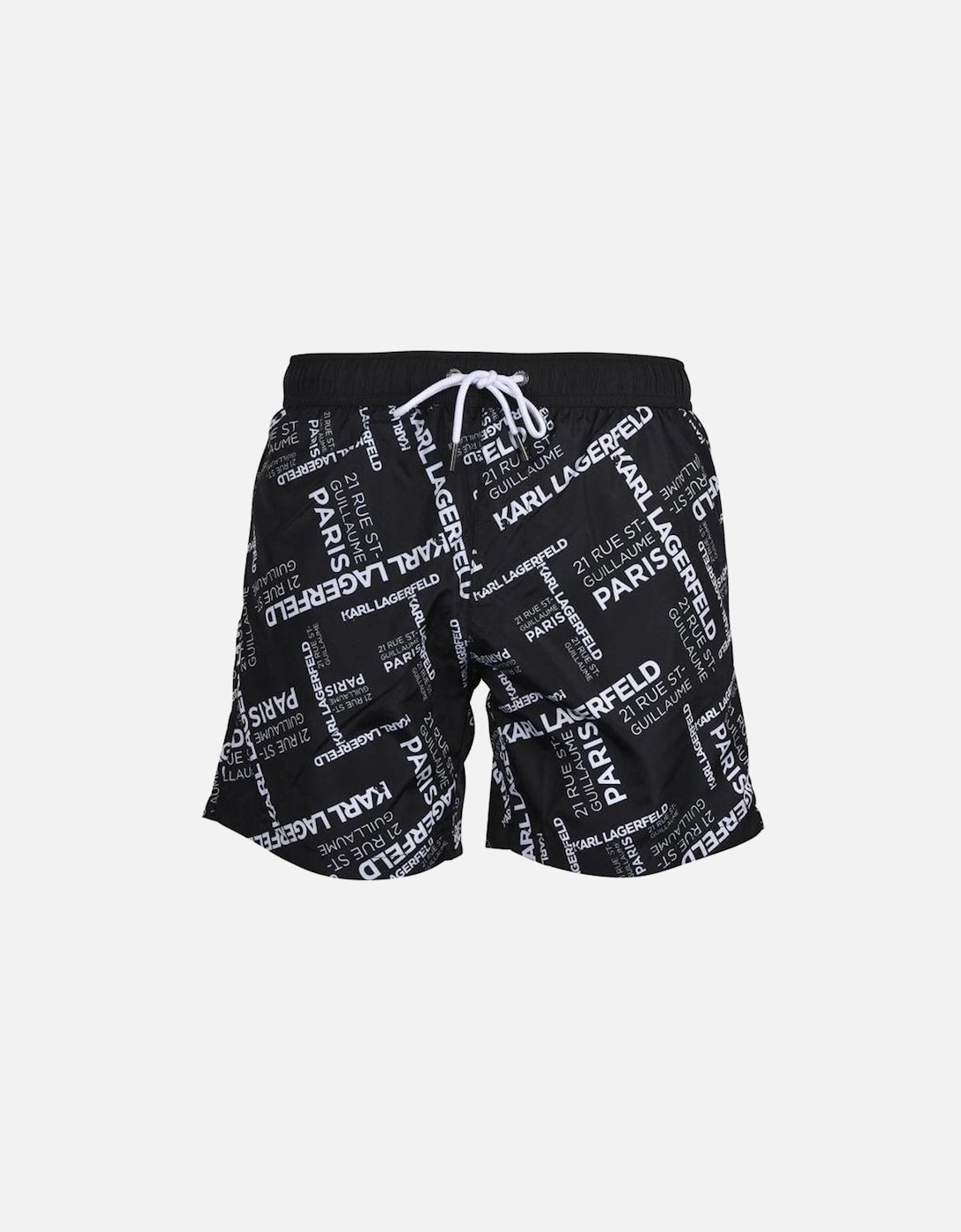 Rue St. Guillaume Swim Shorts, Black, 5 of 4