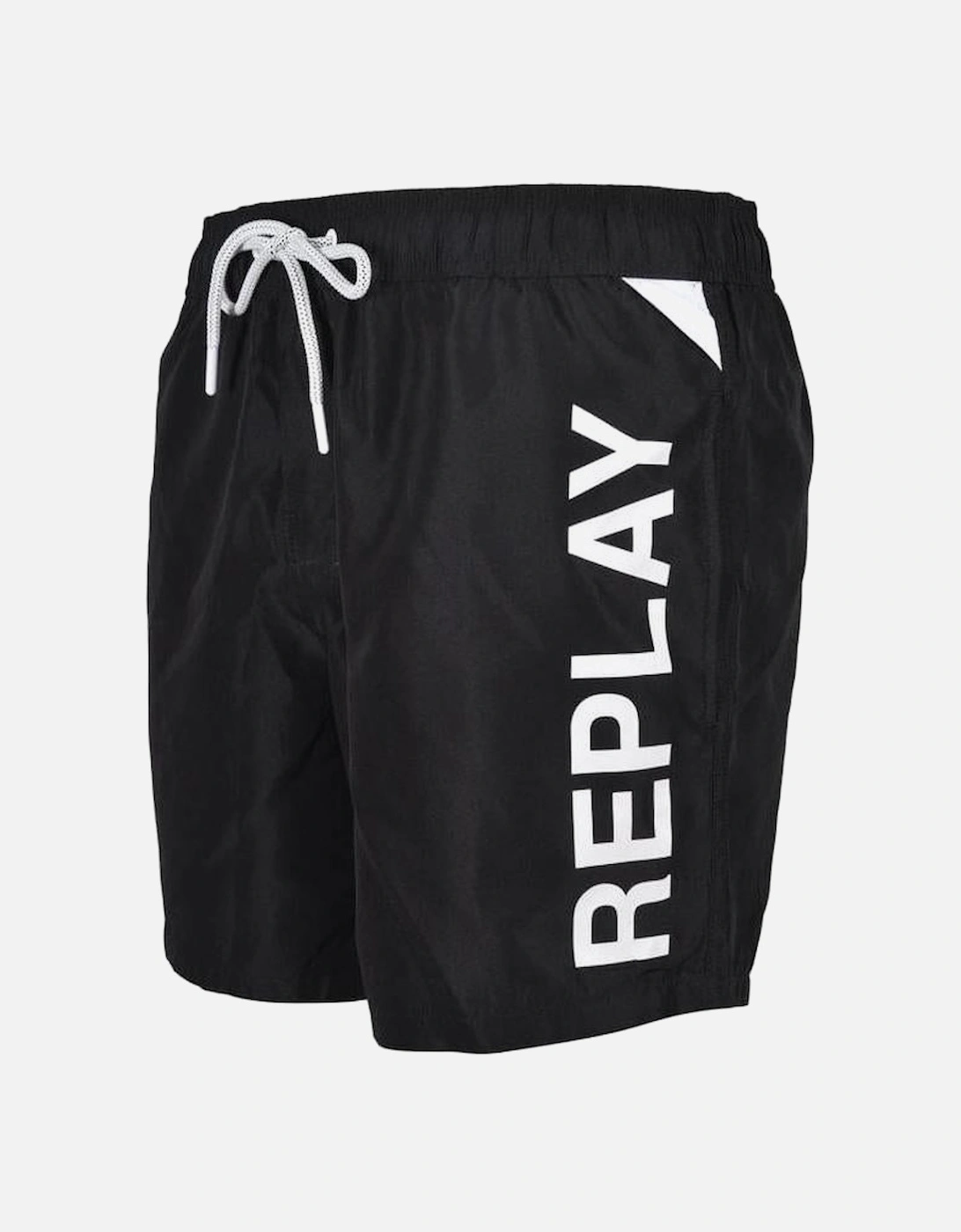 Side Logo Swim Shorts, Black, 5 of 4