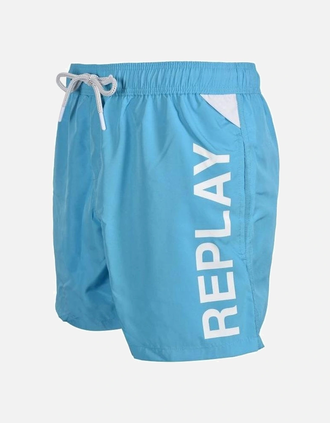 Side Logo Swim Shorts, Summer Blue, 6 of 5