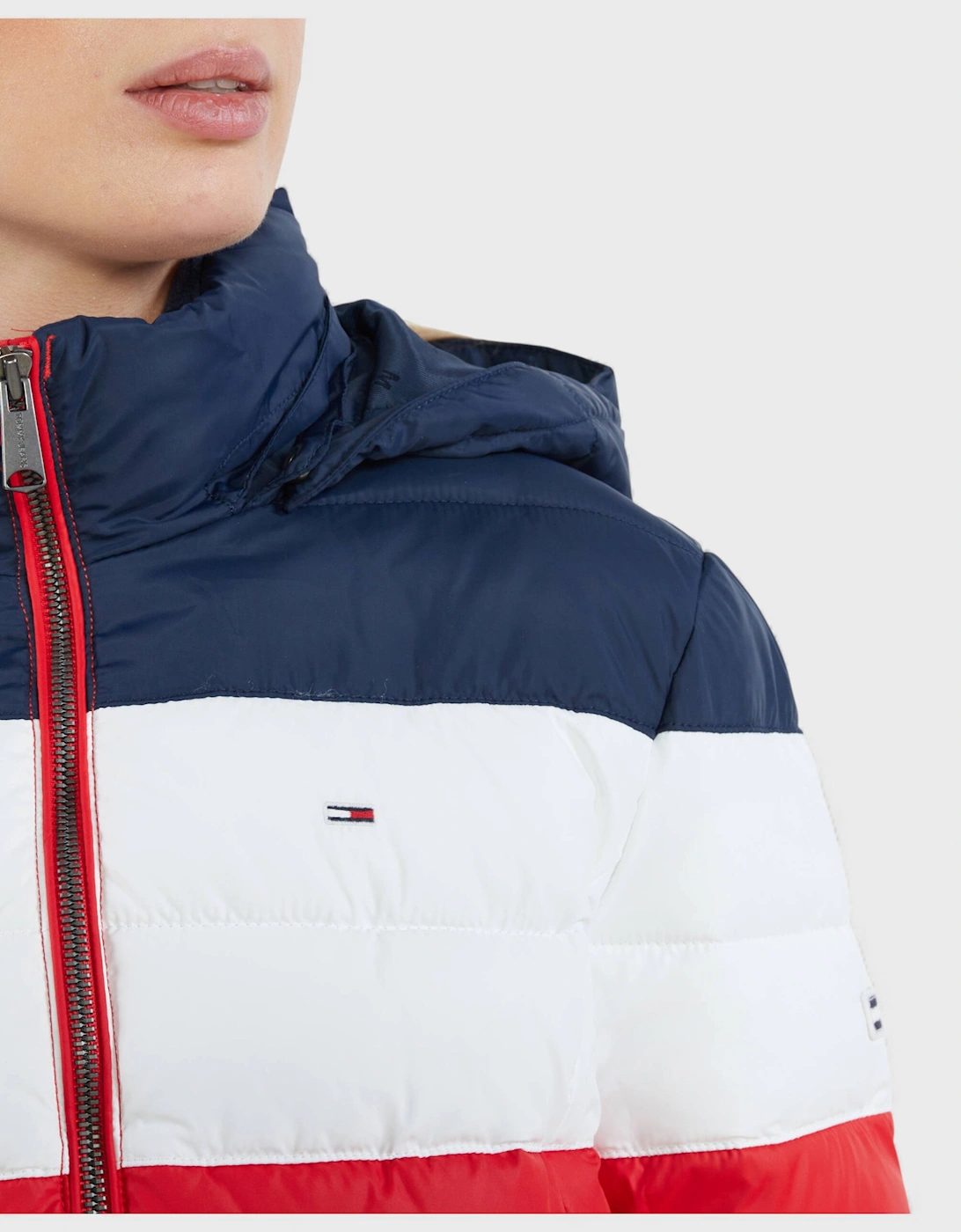 Colourblock Jacket Red Navy