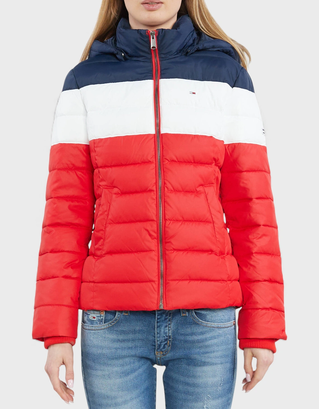 Colourblock Jacket Red Navy