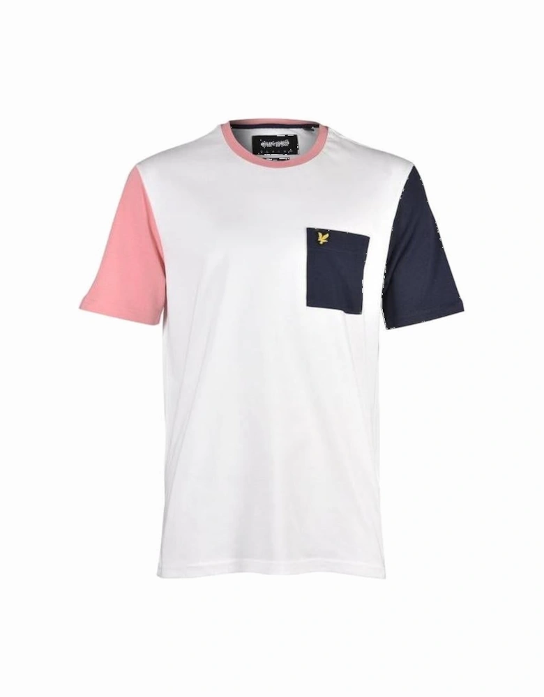 Contrast Crew Neck T-Shirt, Off White
