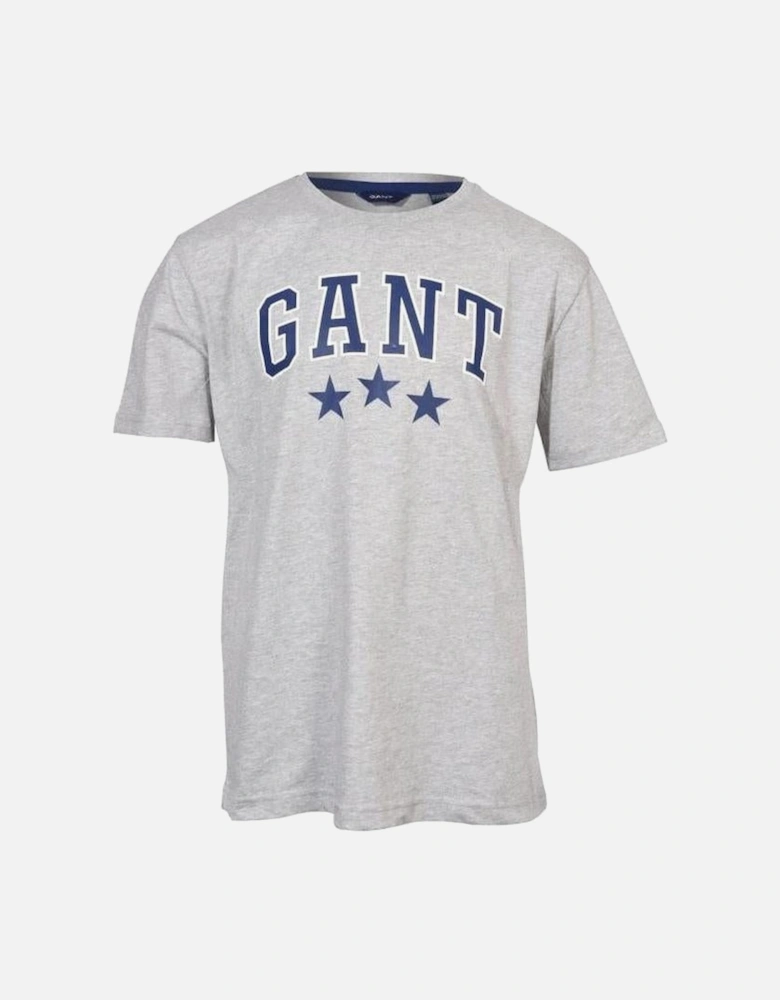 Boys Varsity Logo T-Shirt, Grey Melange