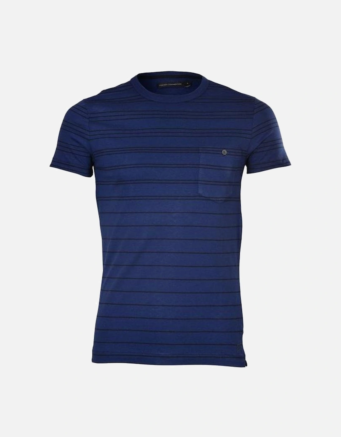 Tri-Stripe Chest Pocket T-Shirt, French Blue, 4 of 3