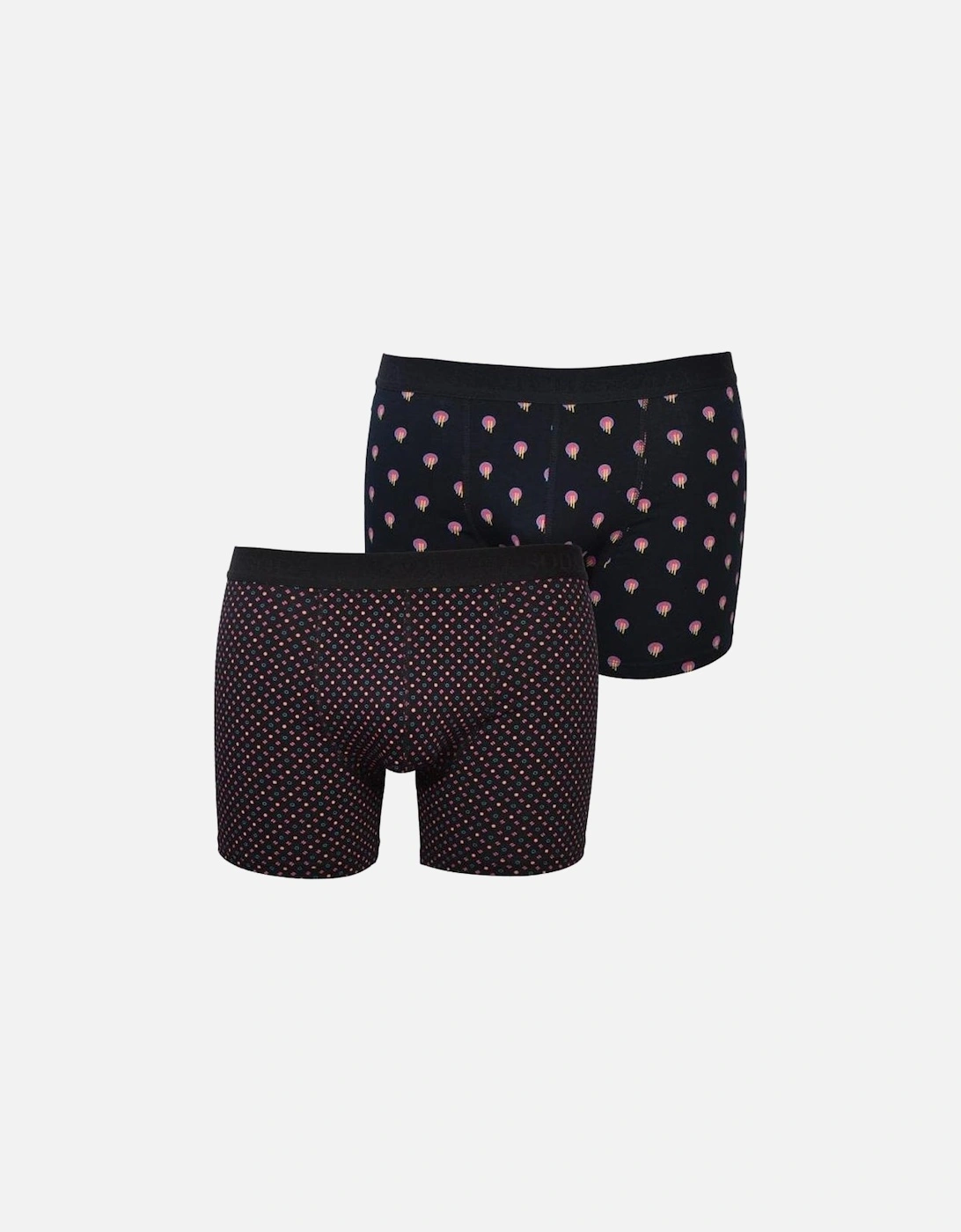 2-Pack Dot and Ditsy Print Boxer Briefs, Black, 6 of 5