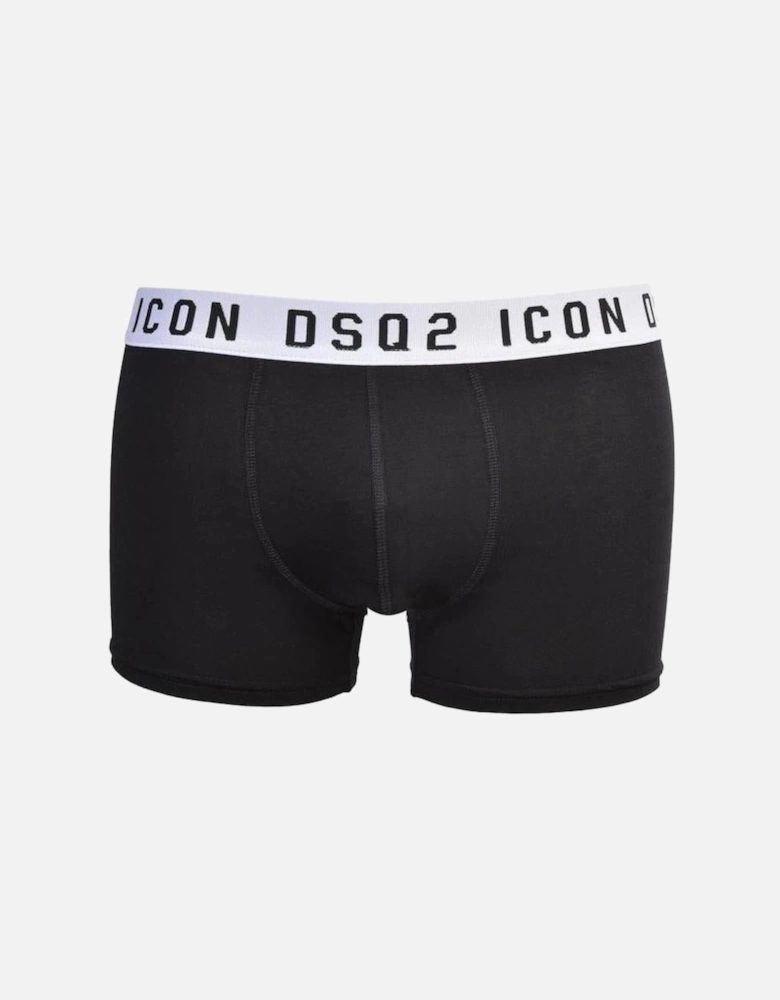 ICON DSQ2 Boxer Trunk, Black/white
