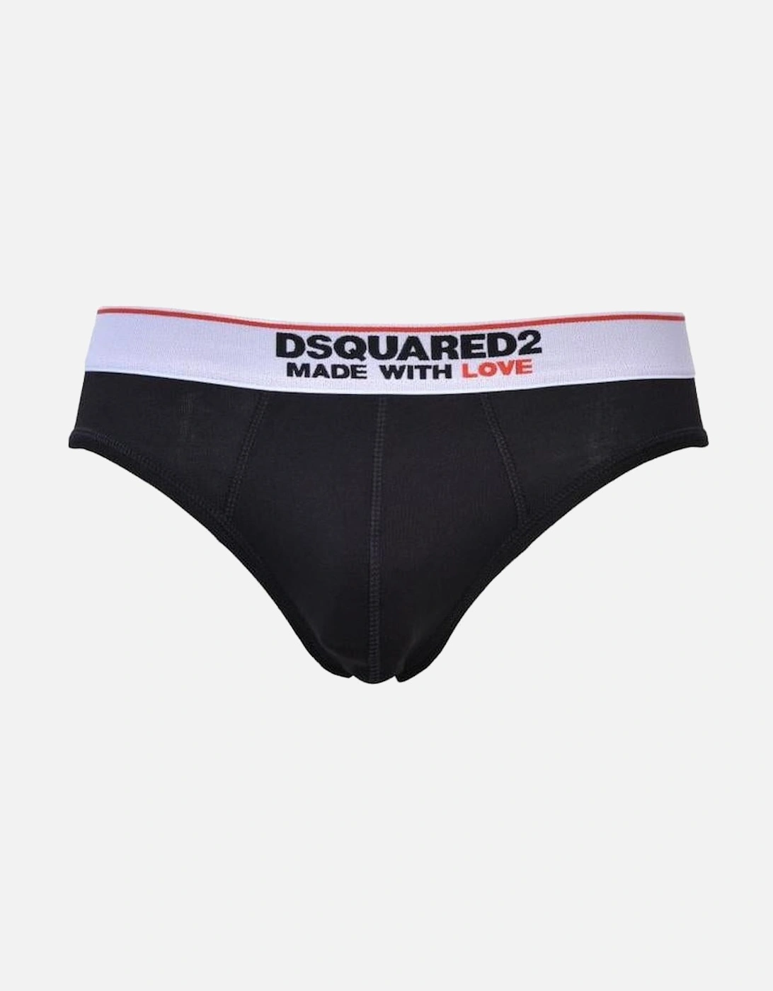 Made With Love Logo Brief, Black, 5 of 4