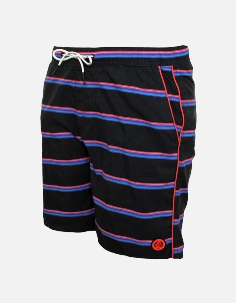 Multi Stripe Swim Shorts, Navy