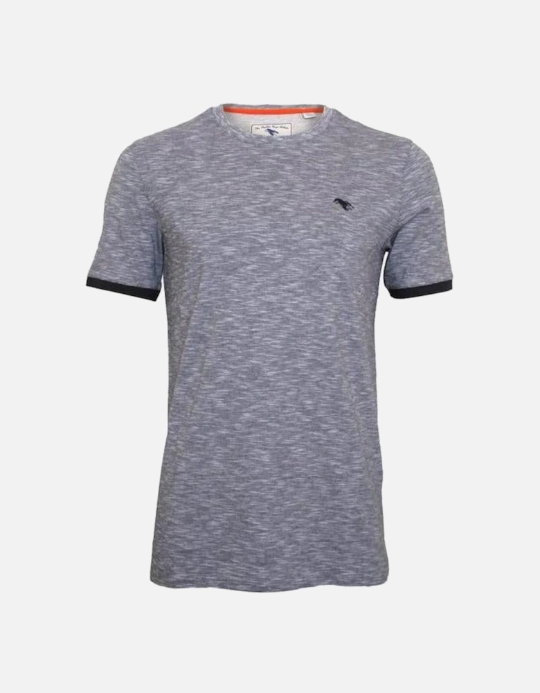 Crew-Neck T-Shirt, Navy Melange