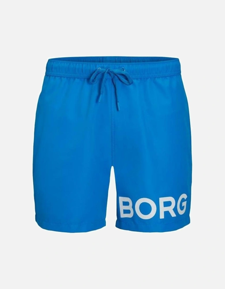 BORG Logo Karim Boys Swim Shorts, Ibiza Blue