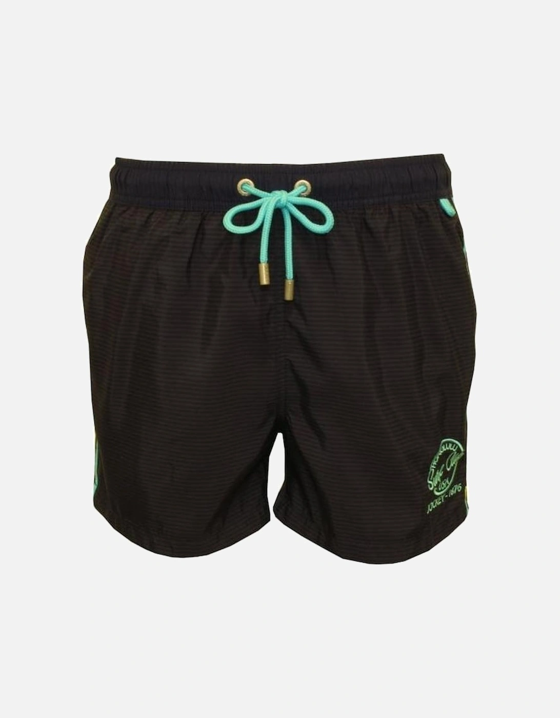 Surf Club Side Stripe Swim Shorts, Navy, 4 of 3