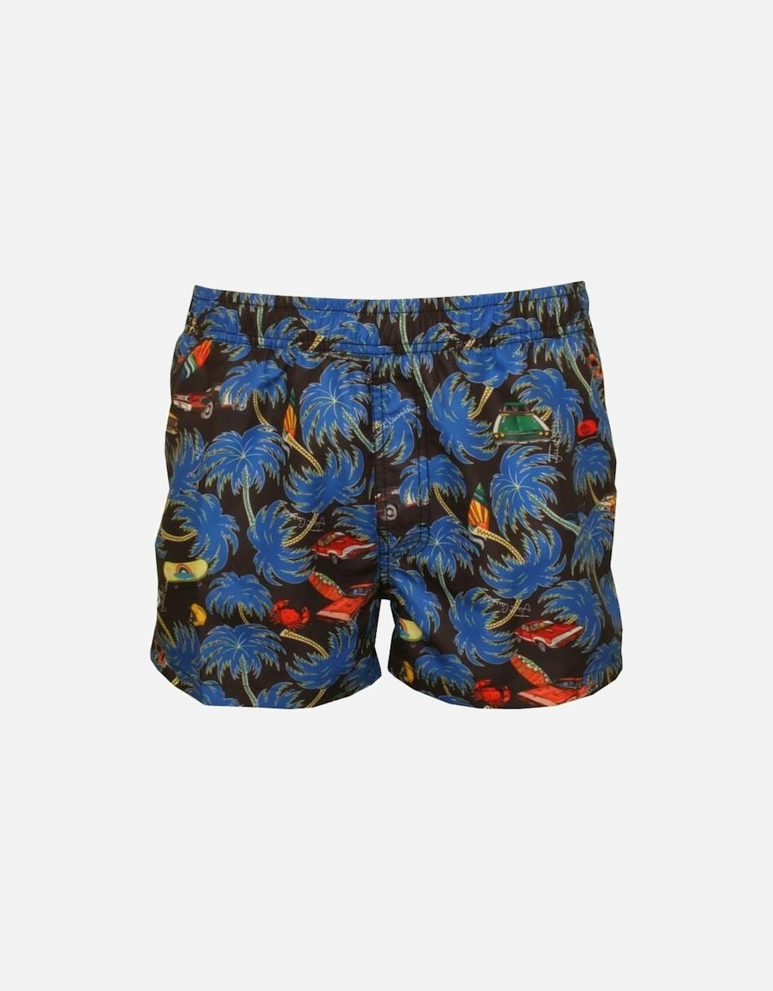 Surf & Cadillacs Swim Shorts, Black/Blue, 4 of 3