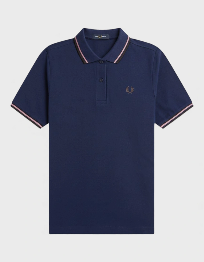 Twin Tipped Polo Shirt French Navy