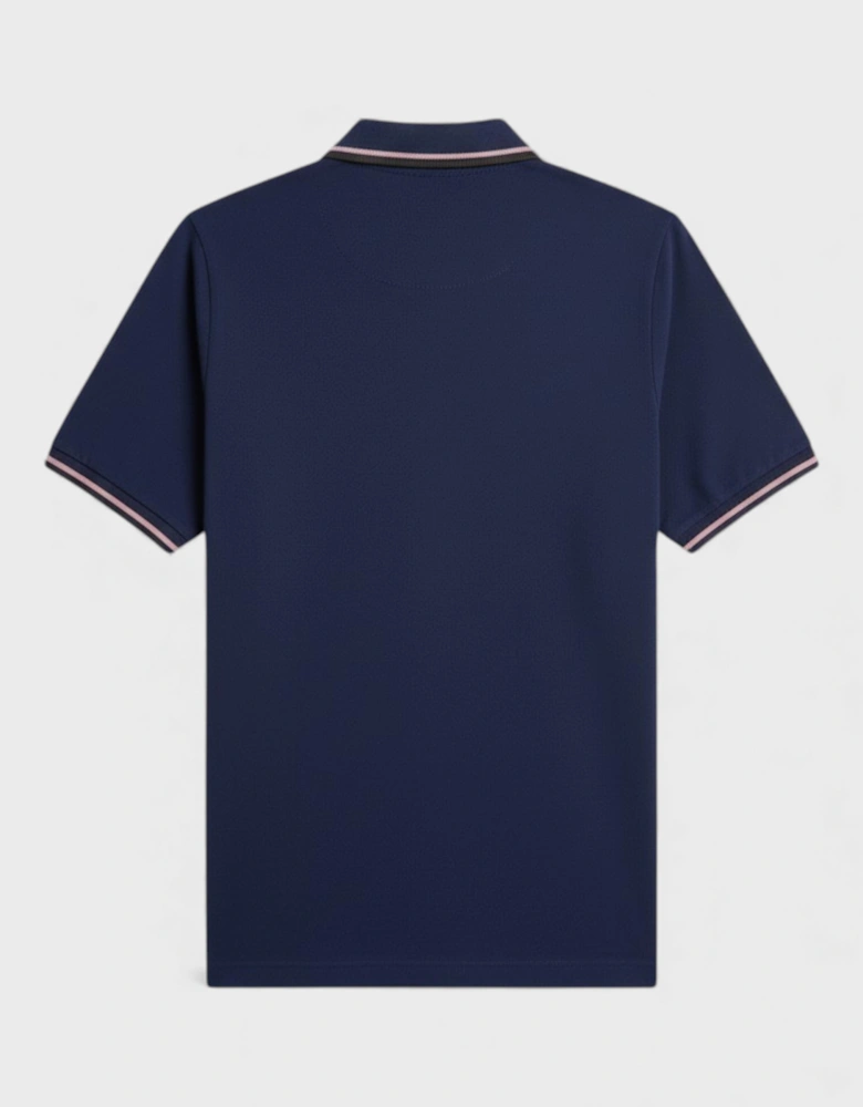 Twin Tipped Polo Shirt French Navy