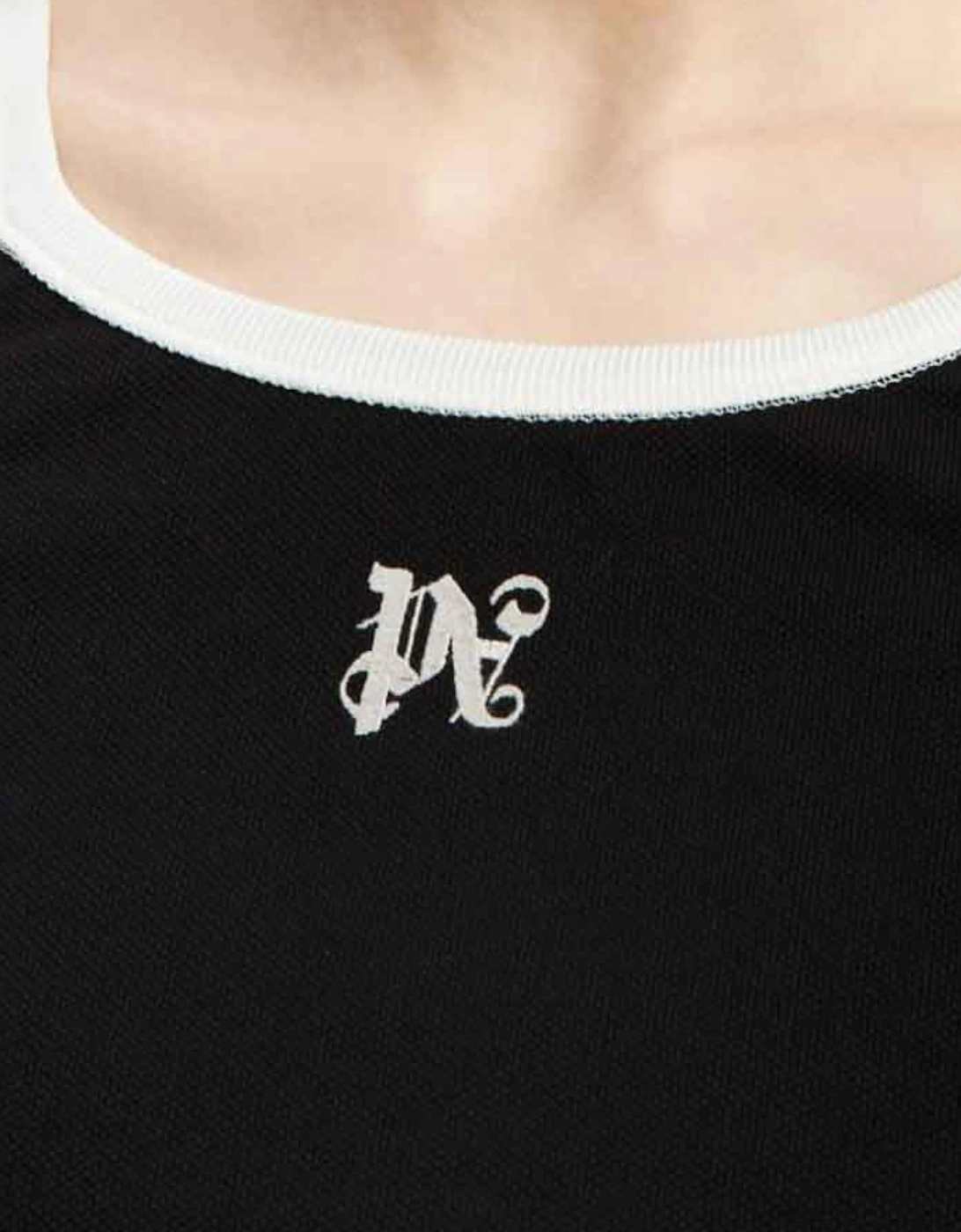 Monogram Tank Top Black White