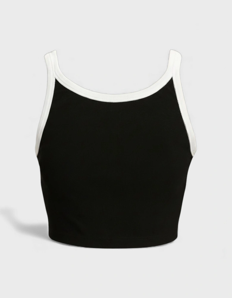 Monogram Tank Top Black White