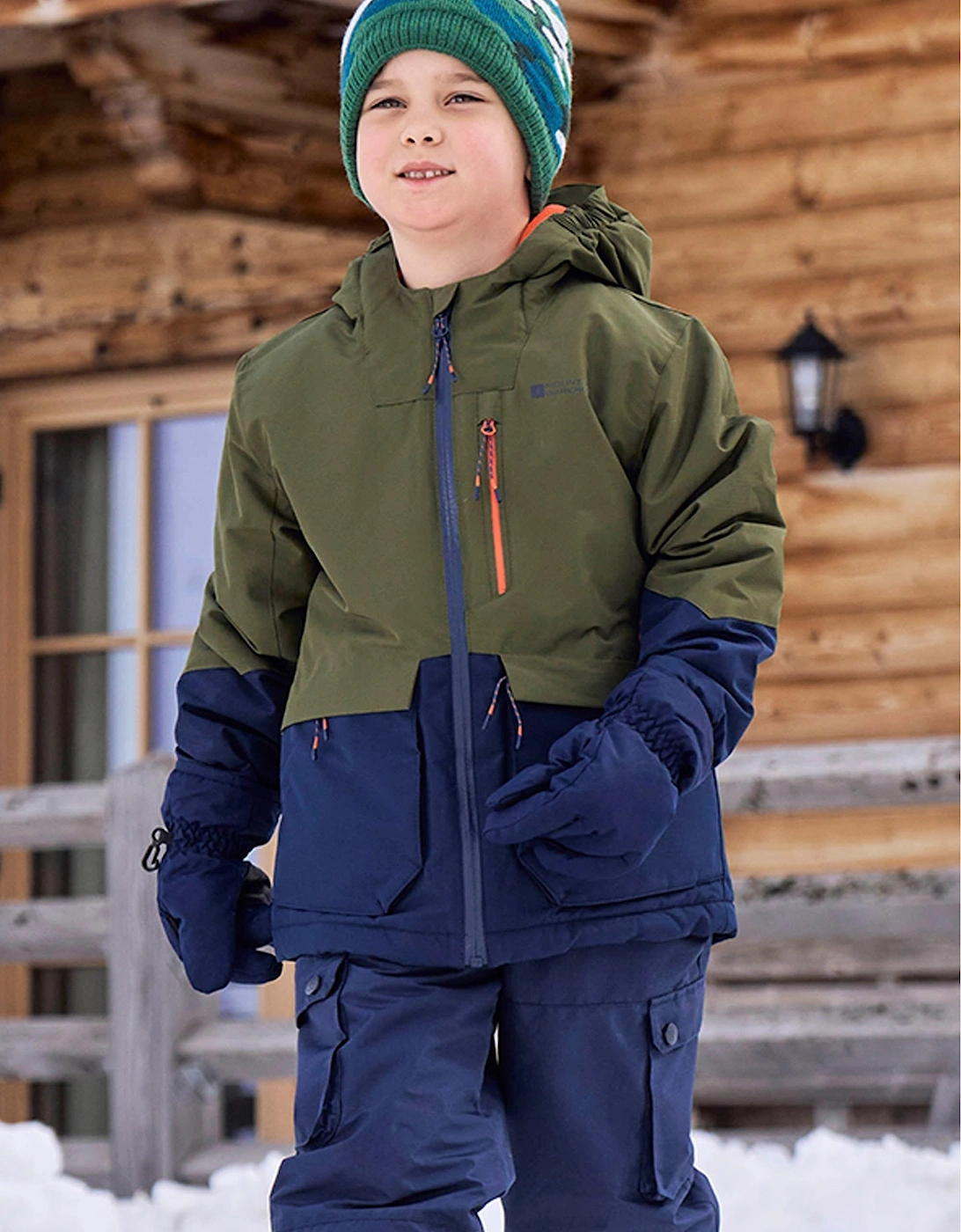 Mountain Warehouse Boys Green 'S Childrens/ Cosmos Water Resistant Ski Jacket  11 Years/12 Years Size 11-12 Years Kids