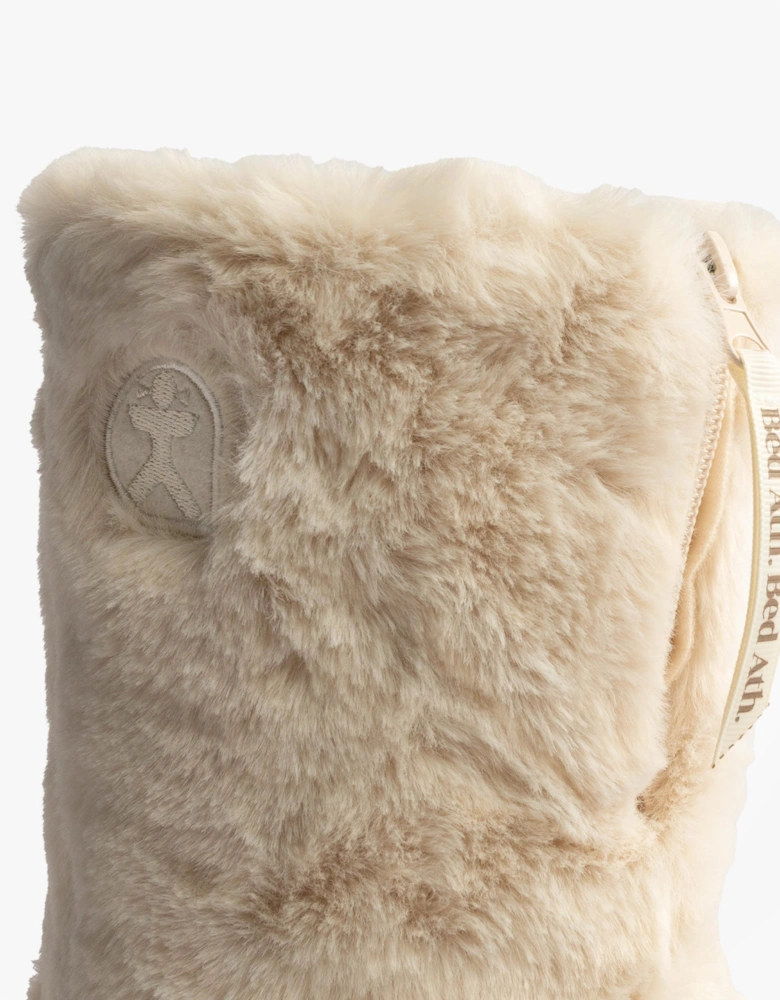 Bedroom Athletics MONROE Womens Faux Fur Boot Slippers Cream/Moonrock
