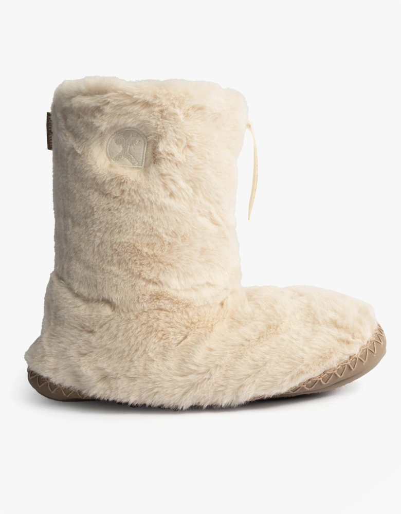 Bedroom Athletics MONROE Womens Faux Fur Boot Slippers Cream/Moonrock