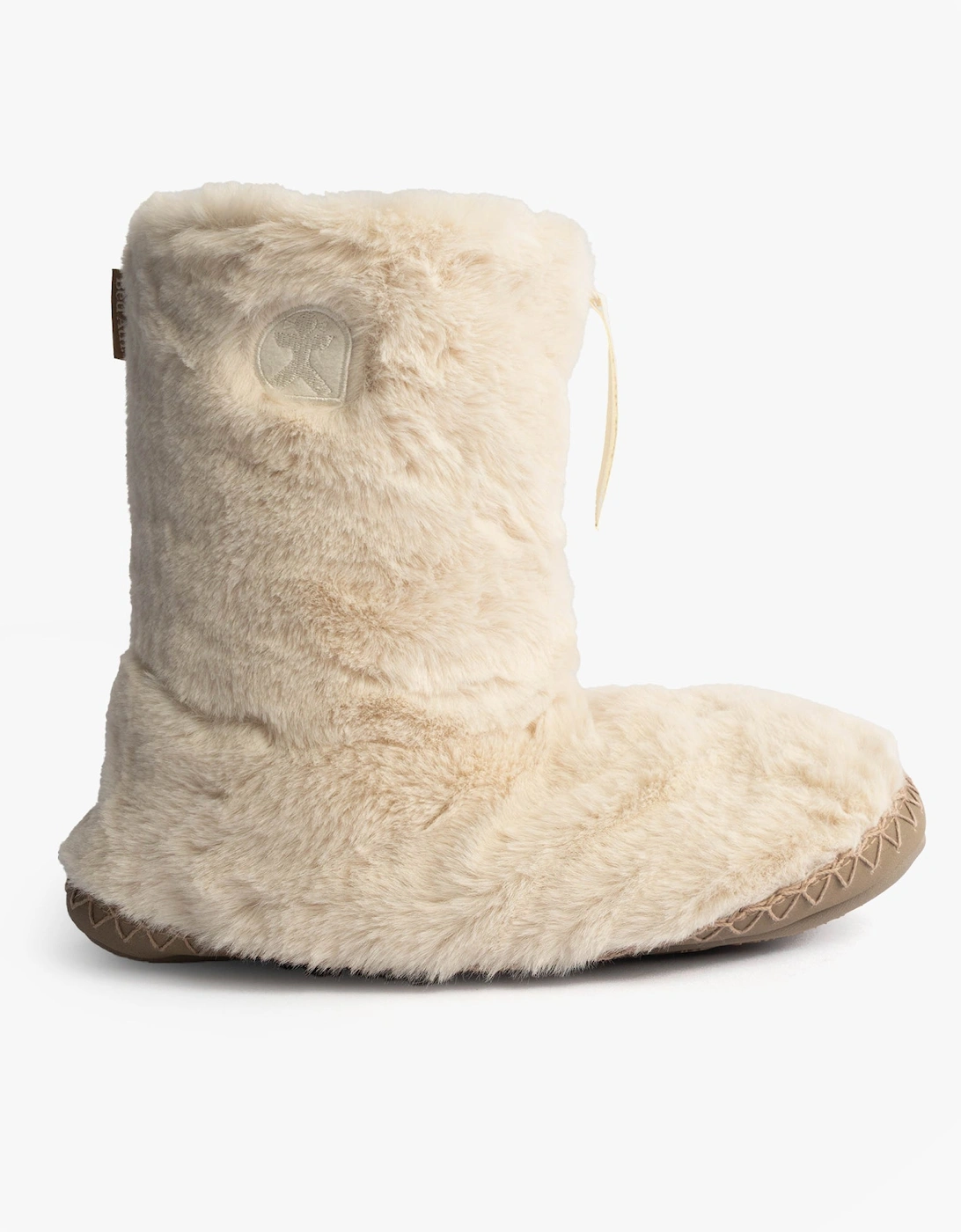 Bedroom Athletics MONROE Womens Faux Fur Boot Slippers Cream/Moonrock