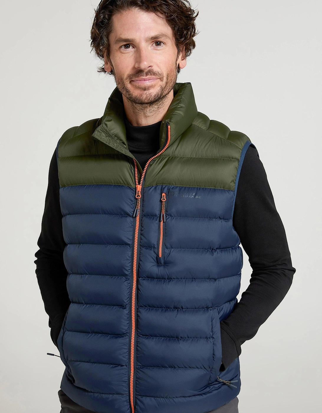 Mens Link Padded Gilet, 2 of 1