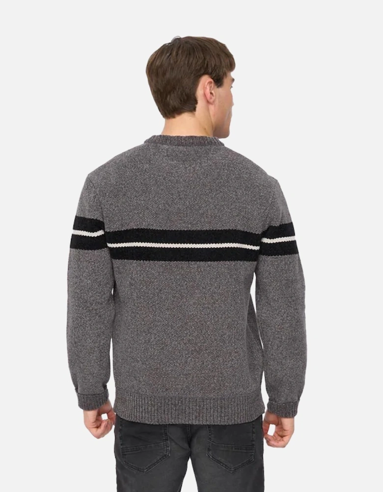 Mens Roundall Chenille Knitted Jumper