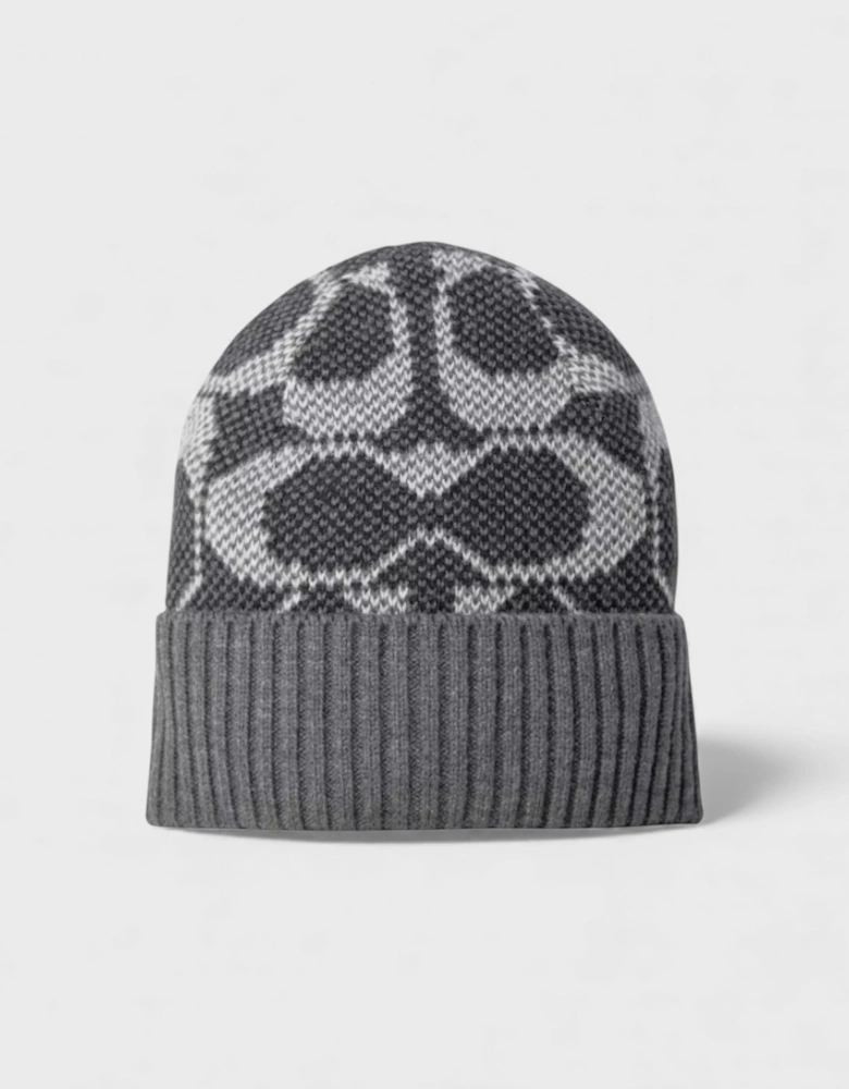 Signature Beanie and Gloves Gift Set Grey