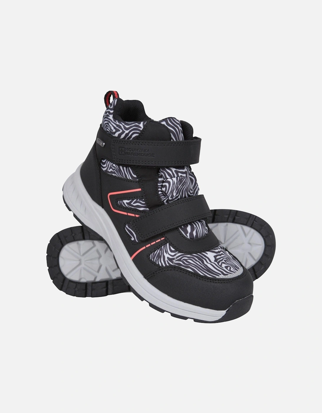 Childrens/Kids Jupiter Adaptive Leopard Print Walking Boots, 2 of 1