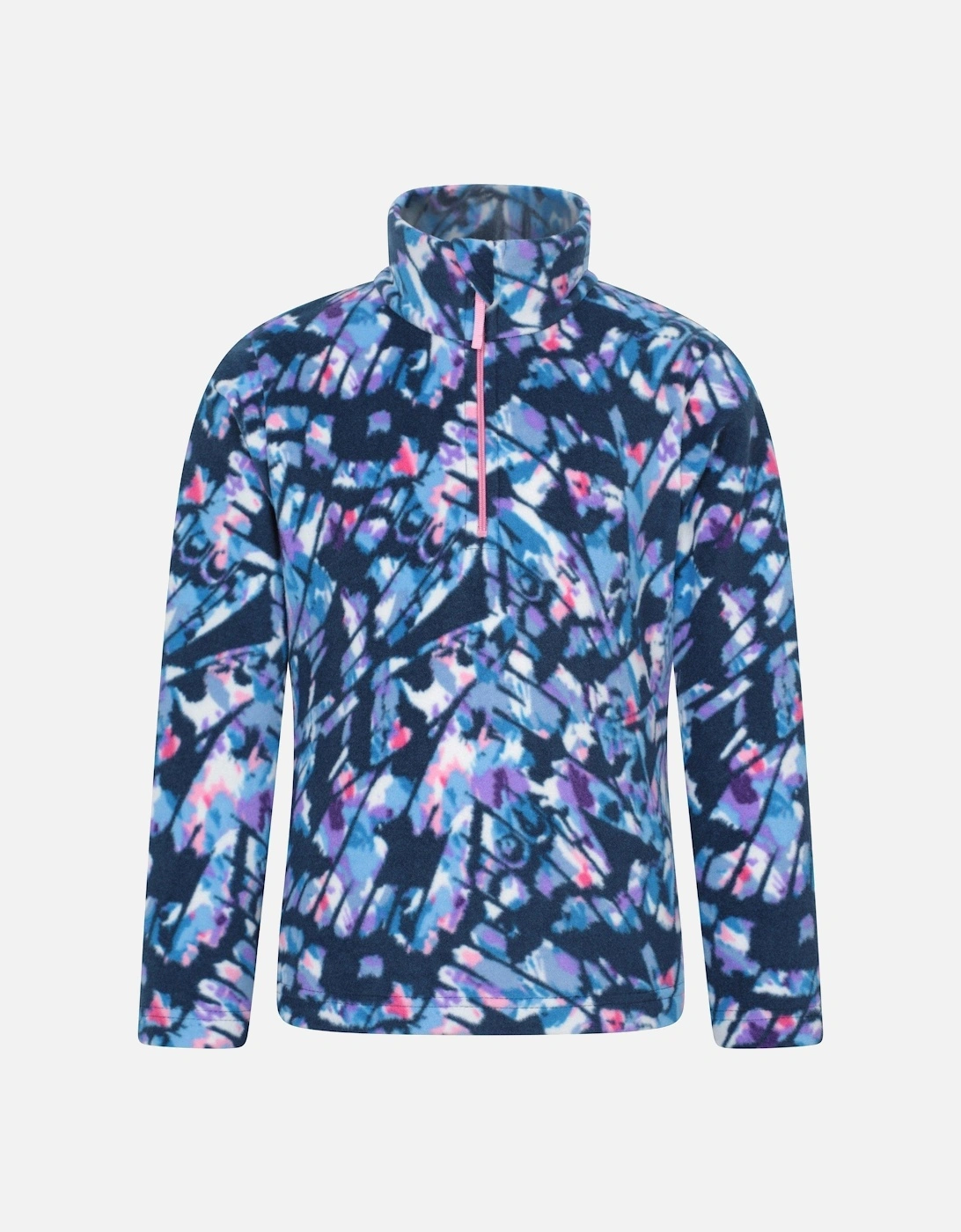 Childrens/Kids Endeavour Abstract Half Zip Fleece Top, 2 of 1