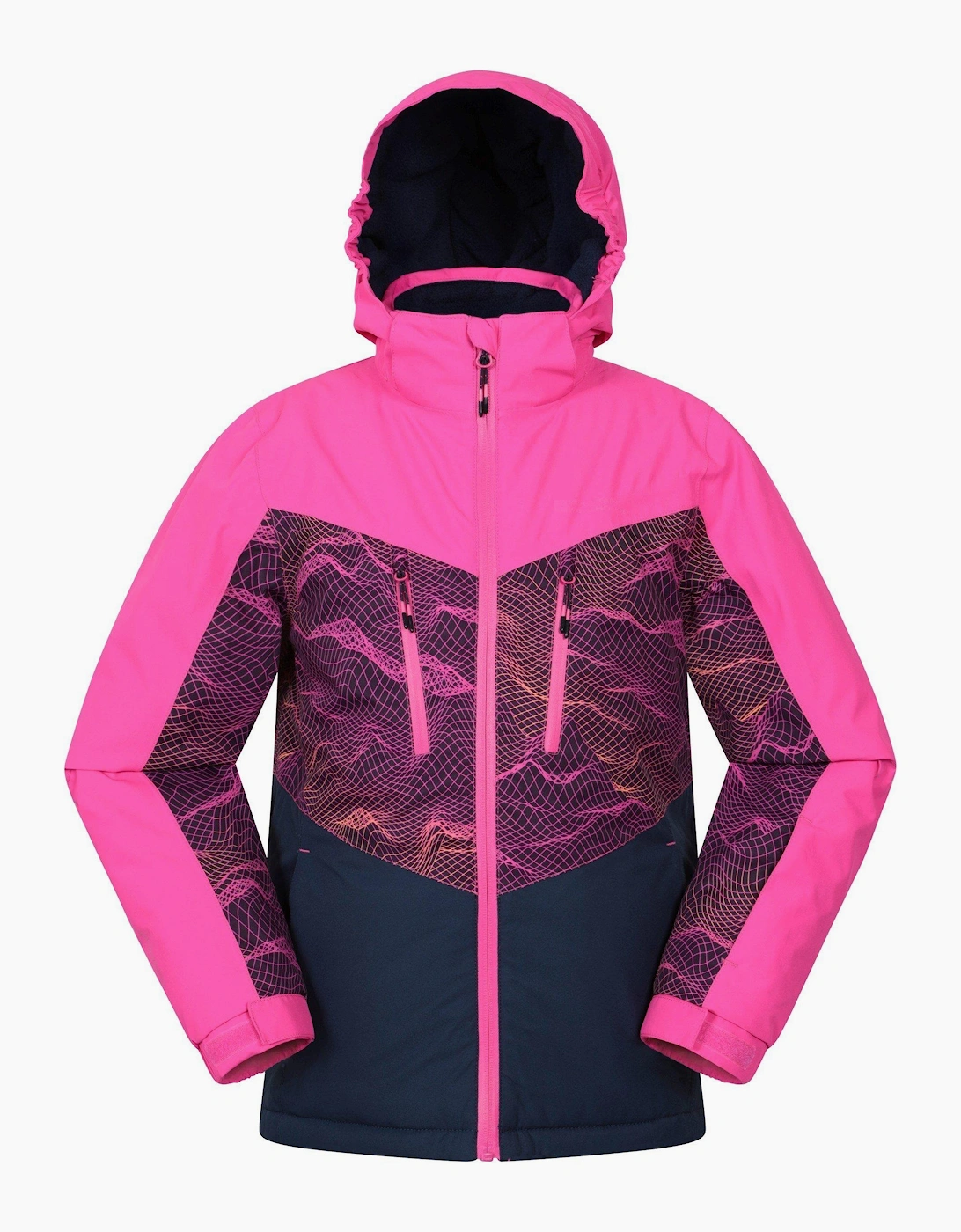 Mountain Warehouse Boys Pink Childrens/ Storm Ii Extreme Galaxy Ombre Ski Jacket - Size: 5 Years/6 Years Kids