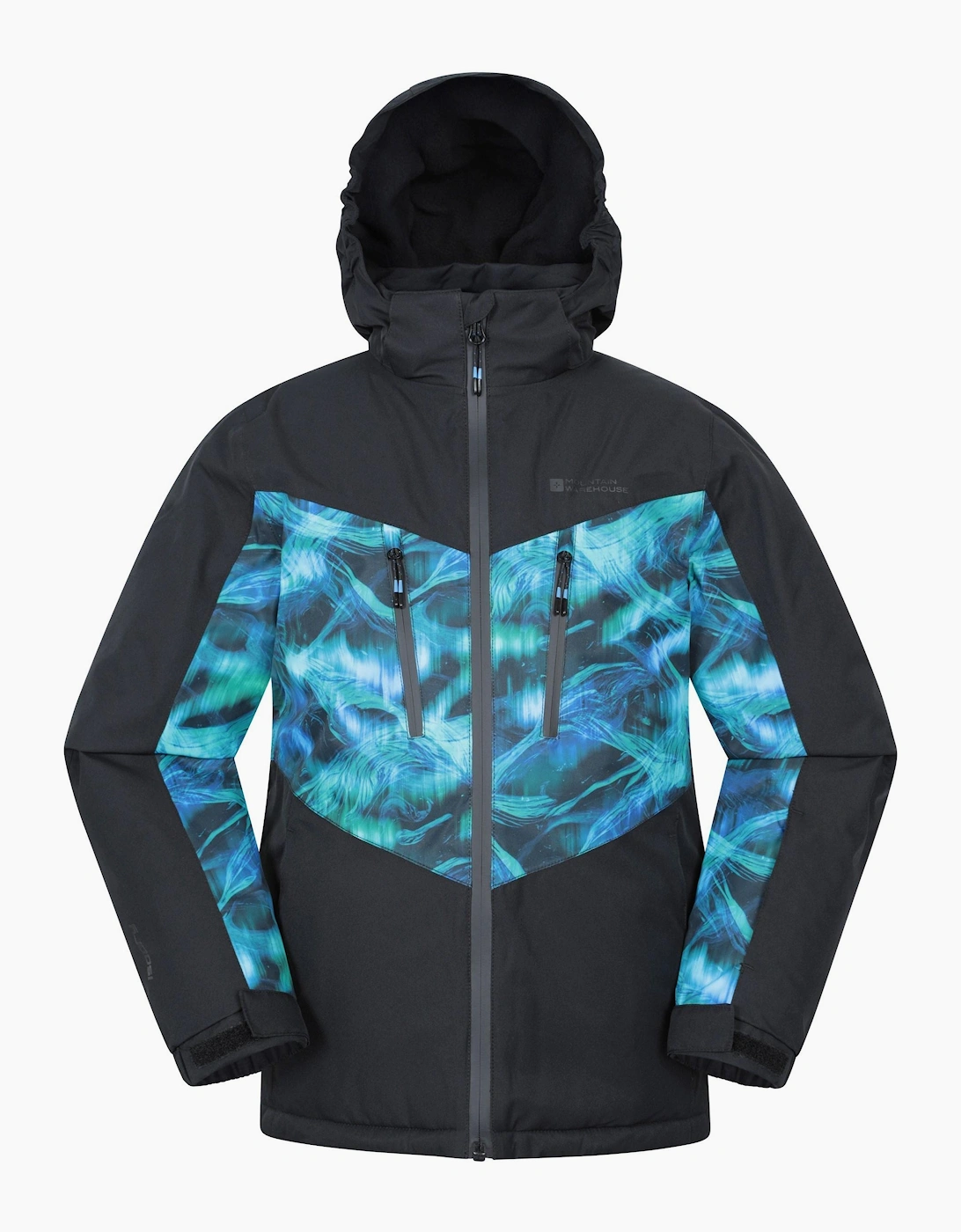 Mountain Warehouse Boys Black Childrens/ Storm Ii Extreme Galaxy Ombre Ski Jacket - Size: 5 Years/6 Years Kids