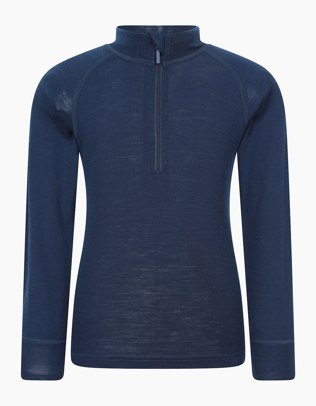 Mountain Warehouse Mountain Warehouse Childrens/Kids Merino Blend Half Zip Base Layer Top - Navy