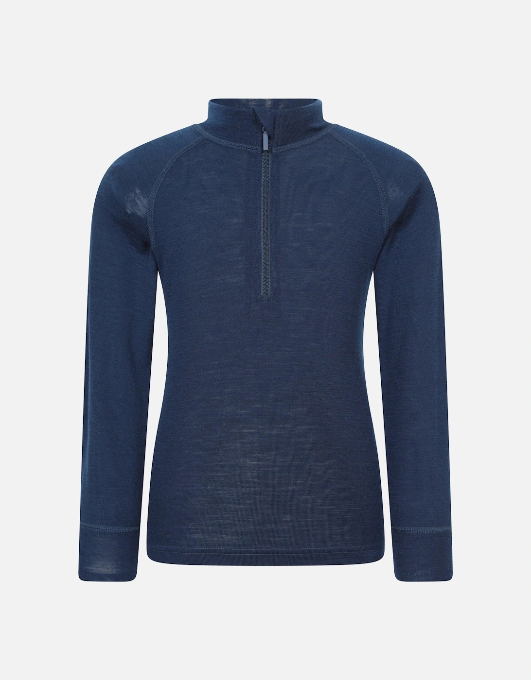 Childrens/Kids Merino Blend Half Zip Base Layer Top, 2 of 1