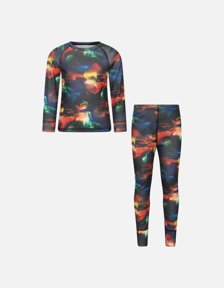 Childrens/Kids Talus Geometric Base Layer Set