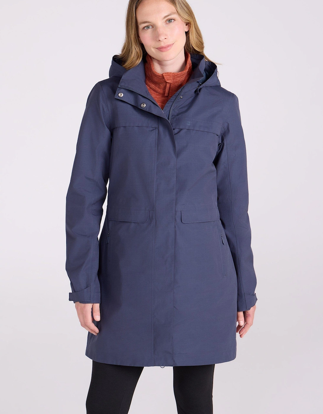 Womens/Ladies Cloudburst Textured Waterproof Jacket, 2 of 1