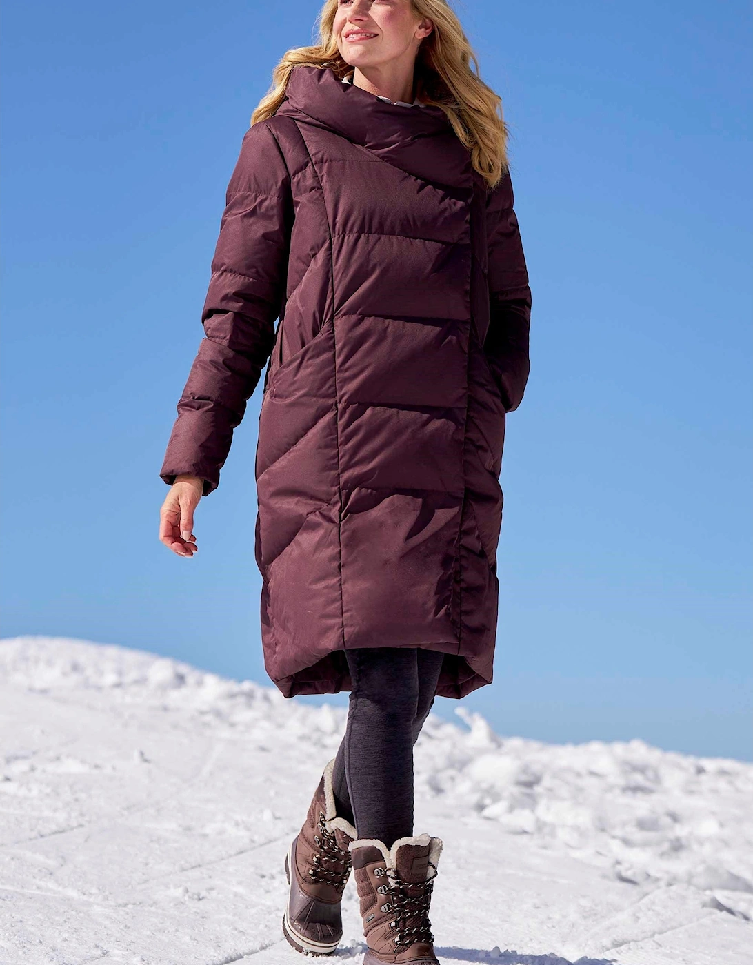 Womens/Ladies Cosy Extreme II Wrap Down Jacket, 2 of 1