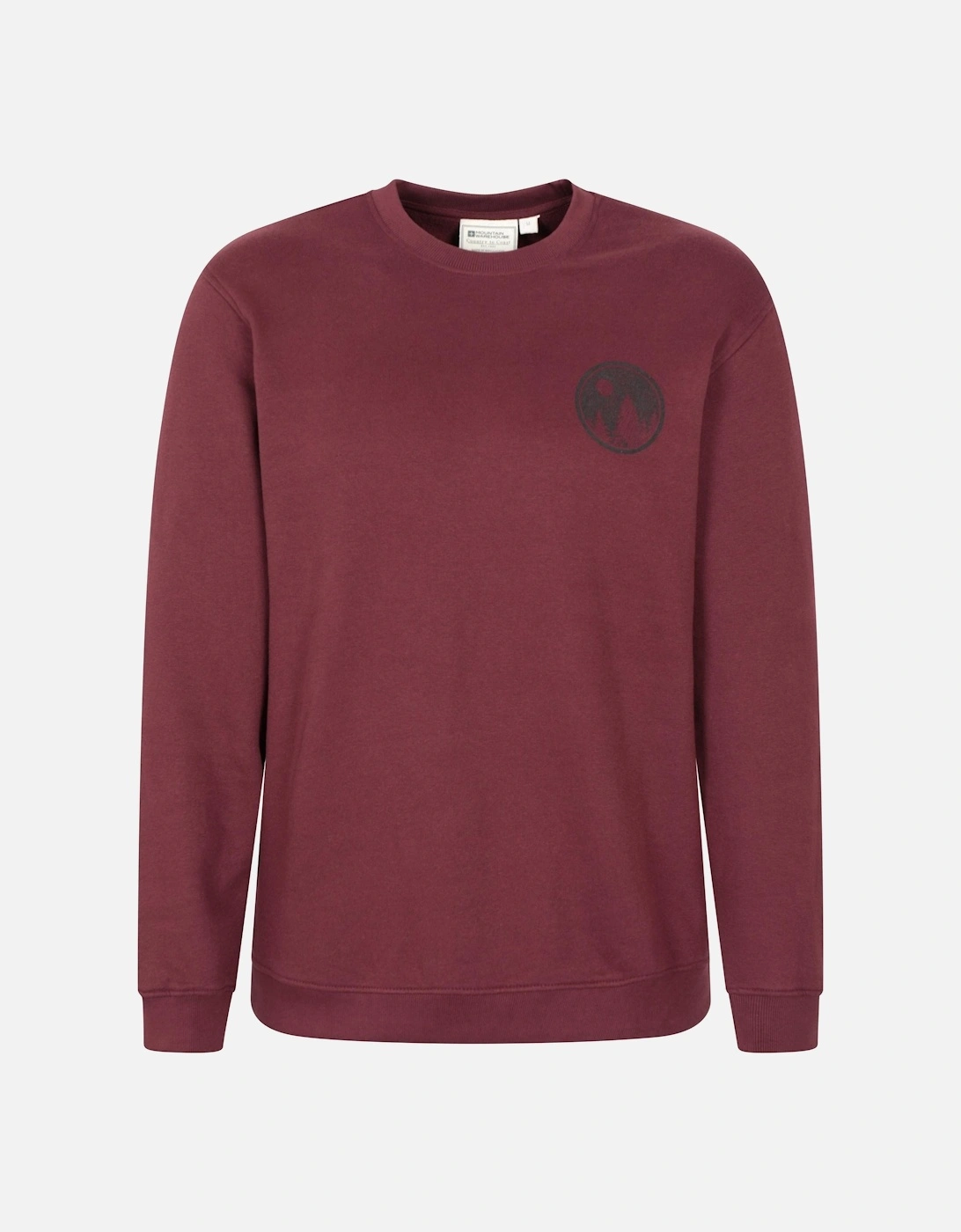Mens Mountain Crew Neck Sweatshirt, 2 of 1